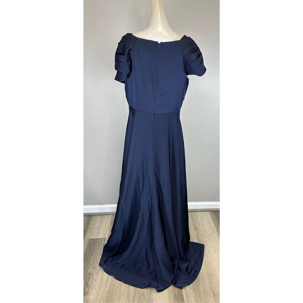 THEIA Francesca Twist A Line Gown Size US14 $795 - Picture 7 of 11